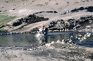 Bachdurchquerung auf der Strecke La Paz - Arica