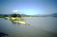 Das "Goldene Dreieck" (Grenze Burma/Laos/Thailand)