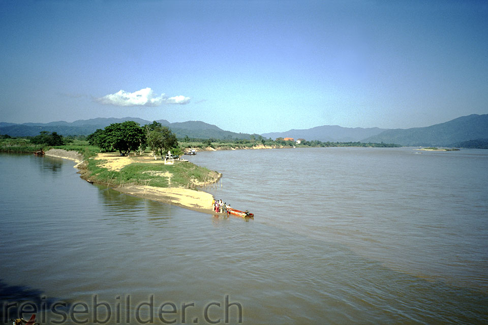 Das "Goldene Dreieck" (Grenze Burma/Laos/Thailand)